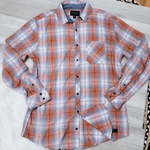 Outpost Makers Long Sleeve Plaid Lightweight Shirt Men's XL